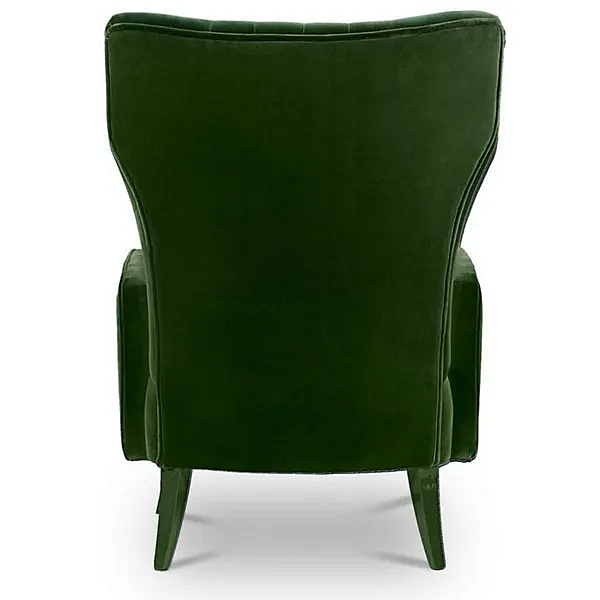 Upholstered Velvet Armchair with Armrests BRABBU Davis factory BRABBU from Italy. Foto №5