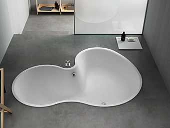 Built-in solid surface bathtub AGAPE DR collection Built-in solid surface bathtub AGAPE DR collection factory Agape from Italy