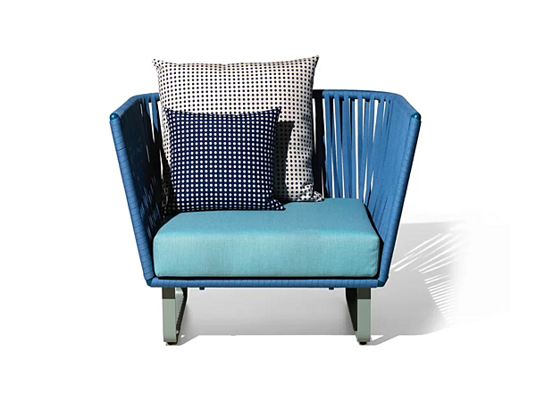 Garden armchair with armrests KETTAL Bitta factory KETTAL from Italy. Foto №5
