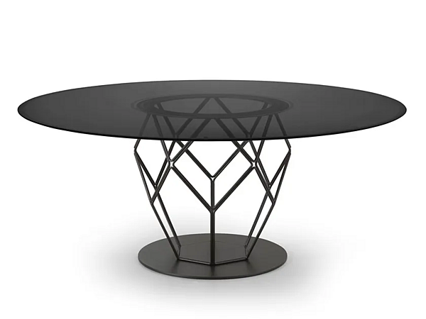 Round crystal table ESA i 4 Mariani factory i 4 Mariani from Italy. Foto №1