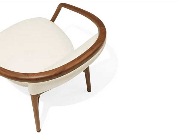 Upholstered fabric armchair with armrests GIORGETTI Pamina 53440 factory GIORGETTI from Italy. Foto №4