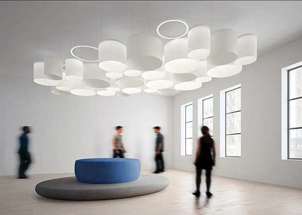 Dimmable pendant lamp Ripple Cluster Artemide factory Artemide from Italy. Foto №5