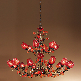 Chandelier MM LAMPADARI 6755/12+6 factory MM LAMPADARI from Italy