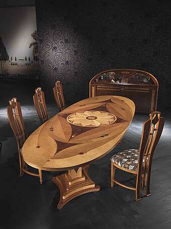 Maple dining table Dali collection CARPANELLI factory CARPANELLI from Italy