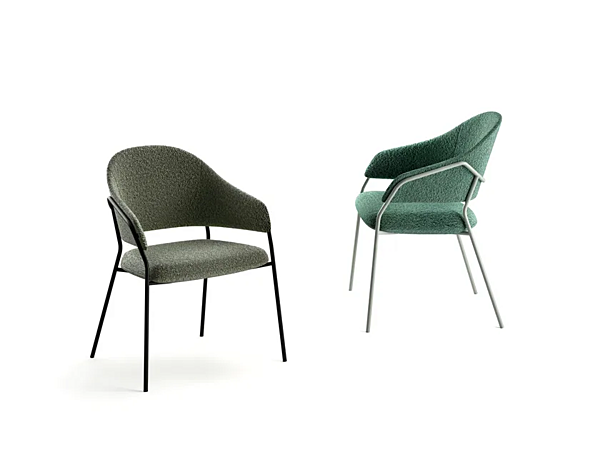 Fabric armchair with soft back Athena INNOVA Imbottiti factory Innova Imbottiti from Italy. Foto №2