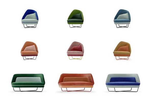 Upholstered velvet armchair Bixib Adrenalina IMB1070316 factory ADRENALINA from Italy. Foto №9