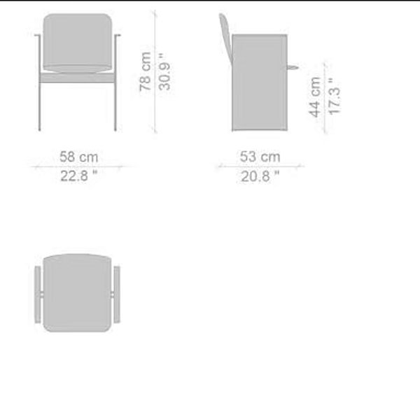 Upholstered armchair with armrests Flutz CASSINA factory CASSINA from Italy. Foto №12