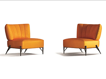 Armchair with fabric or leather upholstery Bluma Egoitaliano