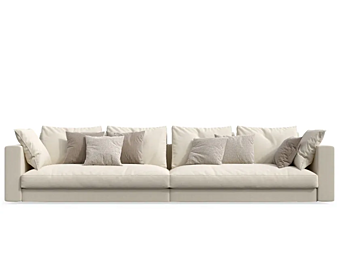 5-seater fabric sofa with soft back GIORGETTI Skyline