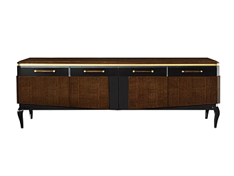 Wooden TV Cabinet with Doors A.R. Arredamenti Victor Collection V54 factory AR Interiors from Italy