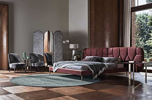 Bed ANGELO CAPPELLINI Opera DOROTHY 42900 factory ANGELO CAPPELLINI from Italy. Foto №4