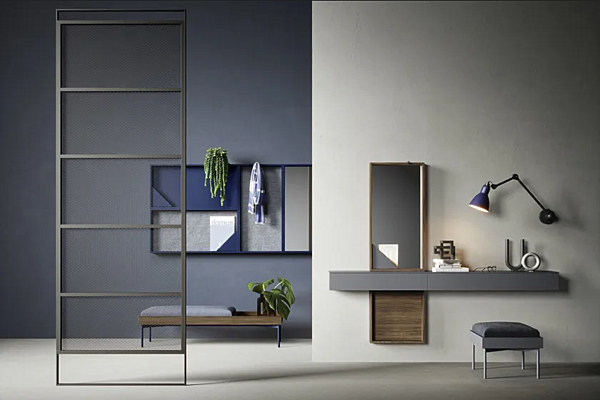 Open wall cabinet with mirrored back NOVAMOBILI Cube Collection factory NOVAMOBILI from Italy. Foto №3