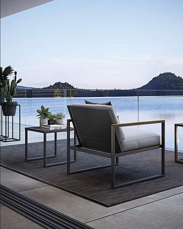 Sled Base Armchair with Armrests Qubik Atmosphera QU.PL factory ATMOSPHERA from Italy. Foto №15