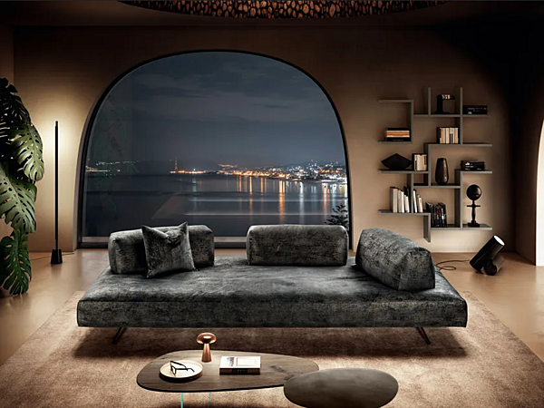 Modular fabric sofa with soft back LAGO Air Soft Free 1917 factory LAGO from Italy. Foto №1