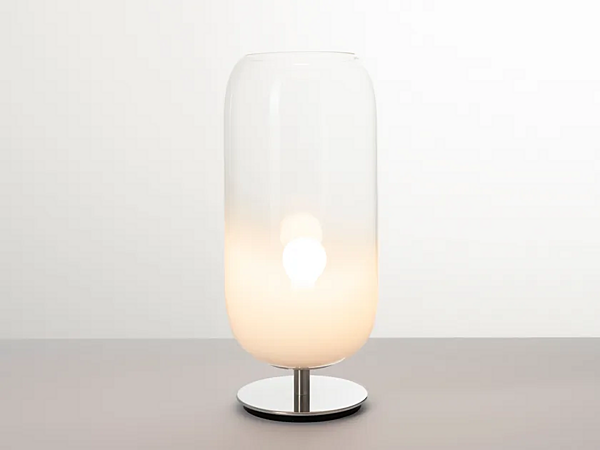 LED Table Lamp in Blown Glass Gople Artemide factory Artemide from Italy. Foto №1