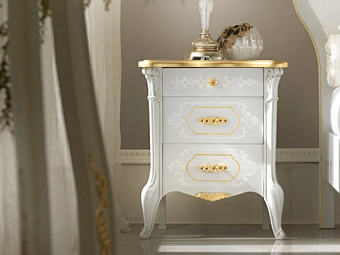 Wooden bedside table with drawers CASA +39 GIULIETTA 3306, 3406