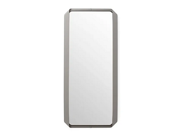 Rectangular Leather Wall Mounted Mirror GIORGETTI Shirley 93000 factory GIORGETTI from Italy. Foto №1