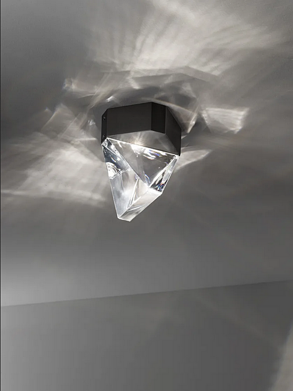 LED ceiling lamp crystal Tripla Fabbian factory Fabbian from Italy. Foto №2