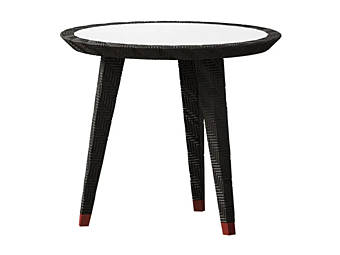 Wooden and Ceramic Outdoor High Side Table CPRN HOMOOD OD1043, OD1044