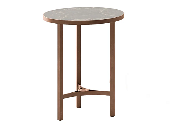 Marble and metal high side table Sesto Senso CPRN HOMOOD S578 factory CPRN HOMOOD from Italy. Foto №1