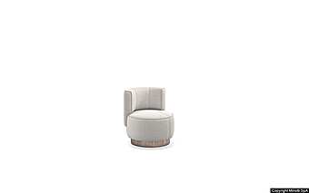 Armchair Minotti Yves Round Armchair Minotti Yves Round factory Minotti from Italy