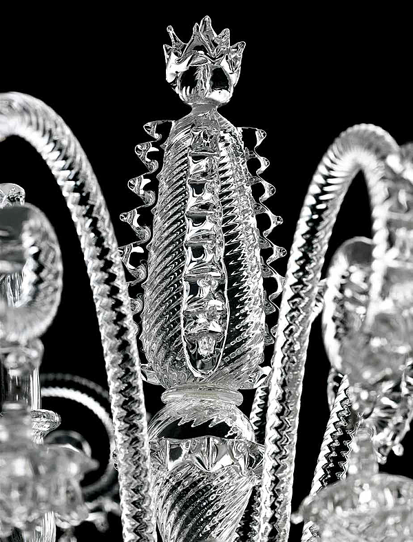 Chandelier Barovier&Toso Venezia1295 5715/12 factory Barovier&Toso from Italy. Foto №4