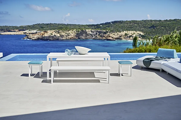 Powder Coated Aluminium Garden Bench VARASCHIN Collection 2446/2446I, 2440I factory VARASCHIN from Italy. Foto №4