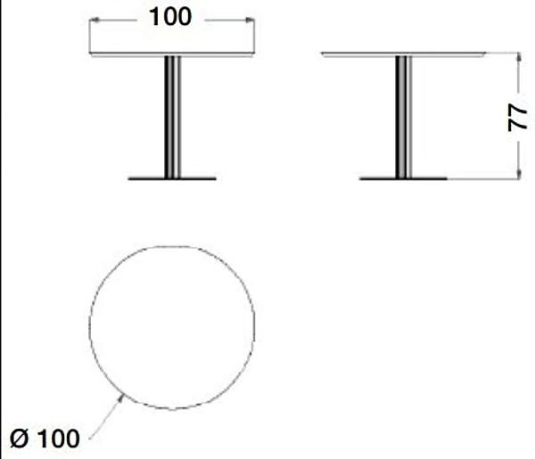 Round marble table Starlight CPRN HOMOOD ST720/T factory CPRN HOMOOD from Italy. Foto №2