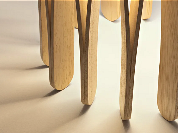 Wooden table lamp Fabbian Stick Collection factory Fabbian from Italy. Foto №4