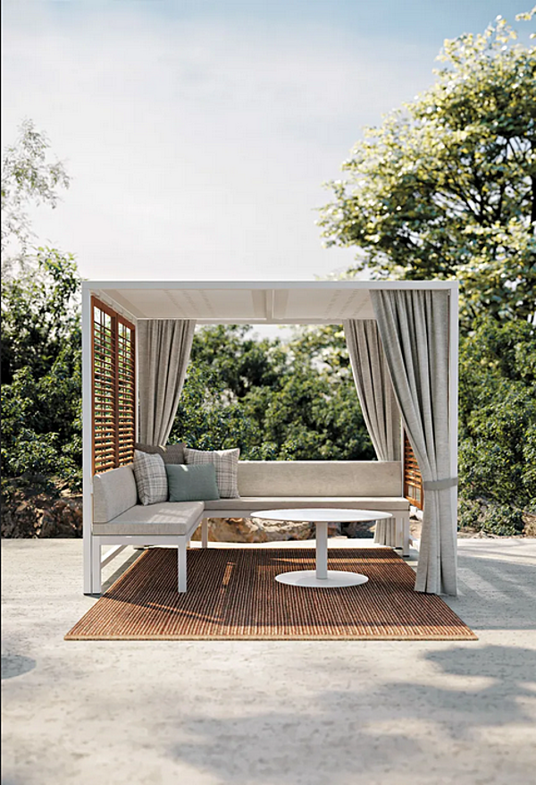 Aluminium garden bed with padded backrest Atmosphera Alcova ALC.DYB factory ATMOSPHERA from Italy. Foto №12