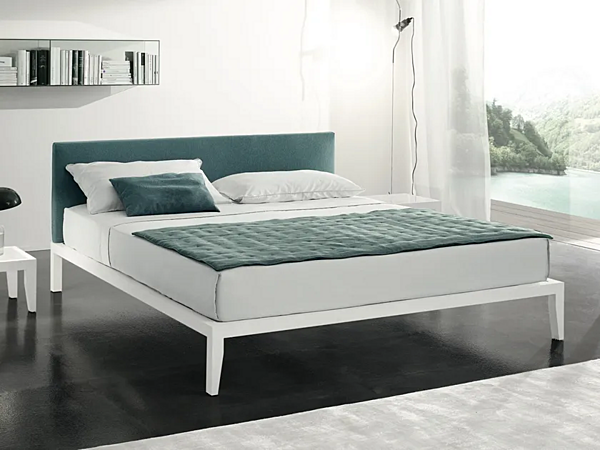 Double bed with upholstered headboard Duomo Design Lera Air factory Duomo Design from Italy. Foto №1