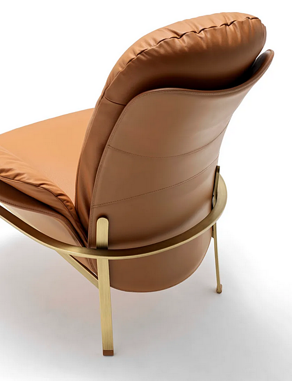 Upholstered leather armchair with armrests Electa Relax FASEM factory FASEM from Italy. Foto №6