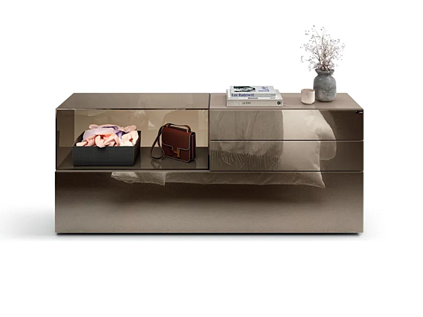 Glass chest of drawers LAGO 36E8 collection 2137 2137 factory LAGO from Italy. Foto №1
