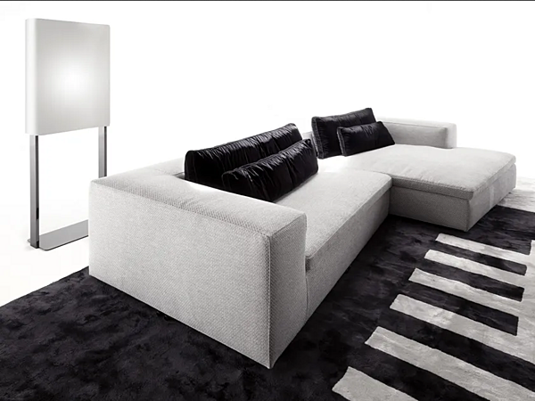 Sectional fabric sofa with chaise longue ERBA ITALIA DAVID factory ERBA ITALIA from Italy. Foto №11