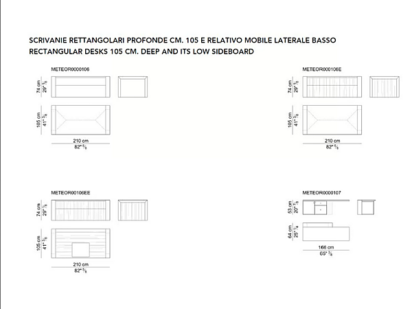 L Shaped Leather Executive Desk Meteora I 4 Mariani factory i 4 Mariani from Italy. Foto №11