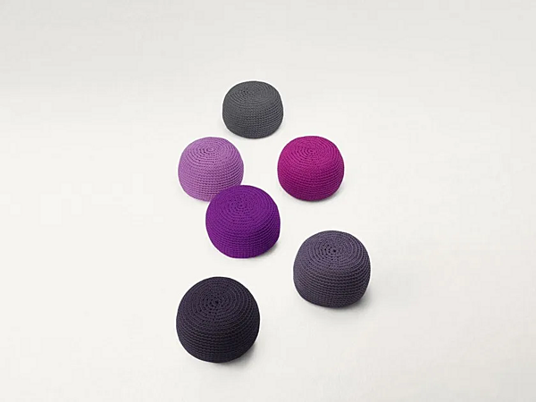 Fabric pouf Picot by Paola Lenti B48A, J04A, B48B factory PAOLA LENTI from Italy. Foto №1