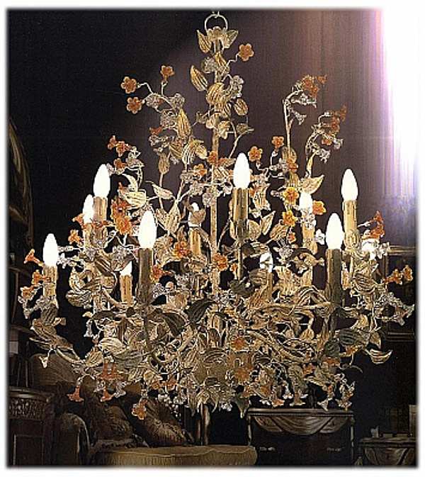 Chandelier MECHINI L261/12 factory MECHINI from Italy. Foto №1