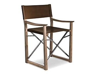 Folding Chair in Tanned Leather Clap by i 4 Mariani Folding Chair in Tanned Leather Clap by i 4 Mariani factory i 4 Mariani from Italy