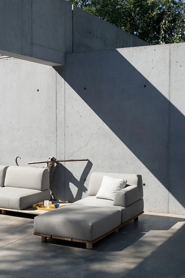 Corner Sectional Garden Armchair Fabric Kristalia Palco factory Kristalia from Italy. Foto №14