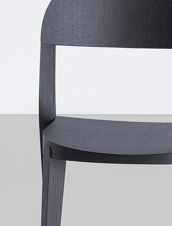 Stackable wooden chair Minima 949 Potocco 949 factory POTOCCO from Italy. Foto №22