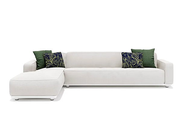 Modular fabric garden sofa with chaise longue Atmosphera Laguna factory ATMOSPHERA from Italy. Foto №1