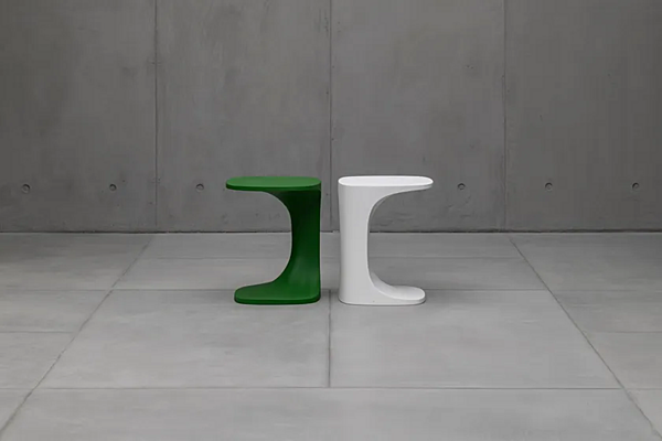 Square Plastic Coffee Table Font by Kristalia factory Kristalia from Italy. Foto №6