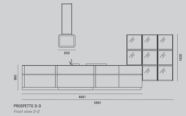 Custom Wooden Kitchen Contemporary Old Line 1.0 factory Oldline from Italy. Foto №14