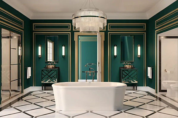 Floor standing wooden vanity unit with drawers Park Avenue Cora 1A PKRCORA1ACES factory Park Avenue from Italy. Foto №7