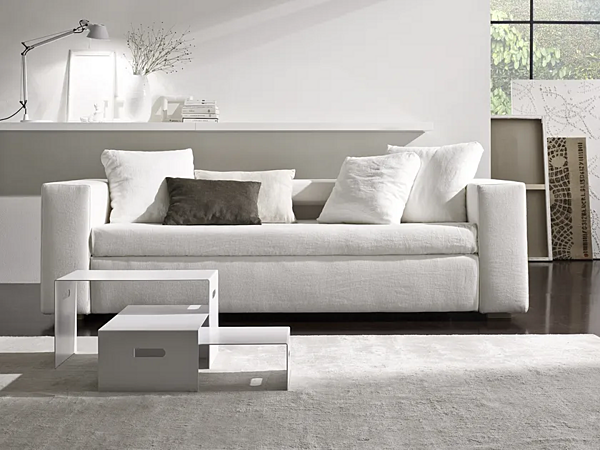 Two Seater Fabric Sofa Bed with Removable Cover Duomo Design Harmony factory Duomo Design from Italy. Foto №1