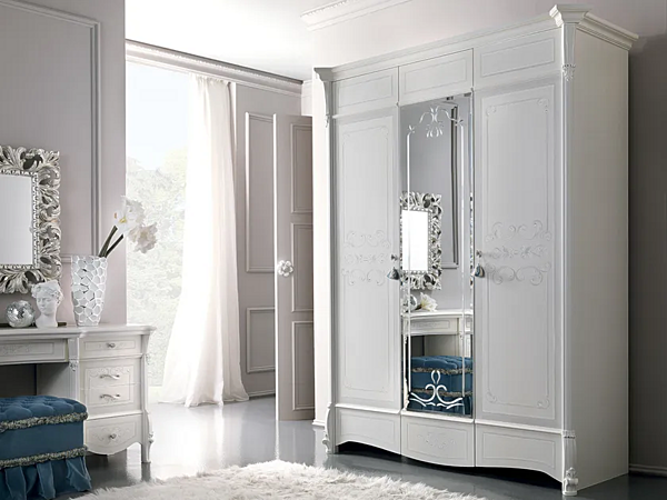 Mirrored wooden wardrobe CASA +39 Prestige Collection 320 factory CASA +39 from Italy. Foto №1