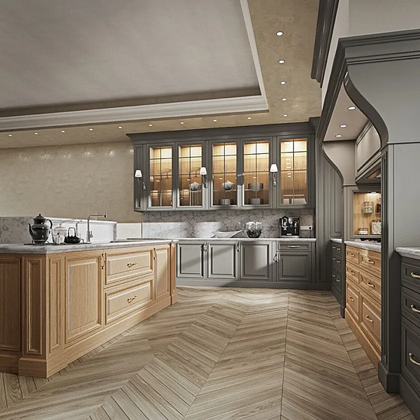 Custom Oak Kitchen Cabinet Old Line Deva factory Oldline from Italy. Foto №5