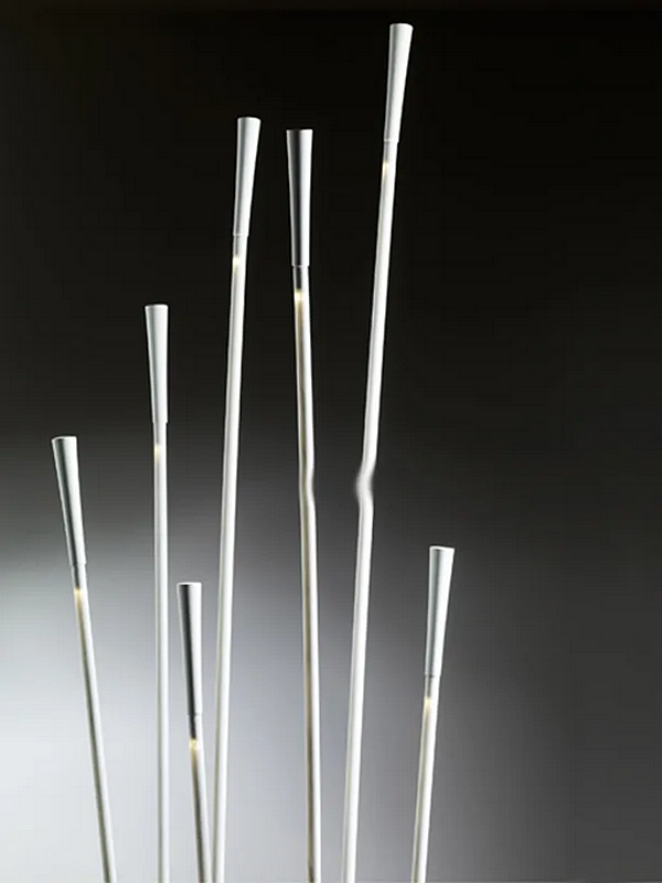 Plastic floor lamp Fabbian Giunco factory Fabbian from Italy. Foto №5