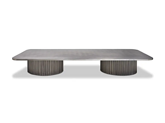Rectangular coffee table in wood with glass top BAXTER Allure factory BAXTER from Italy
