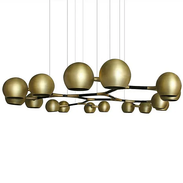 Brass Pendant Lamp Horus BRABBU factory BRABBU from Italy. Foto №2